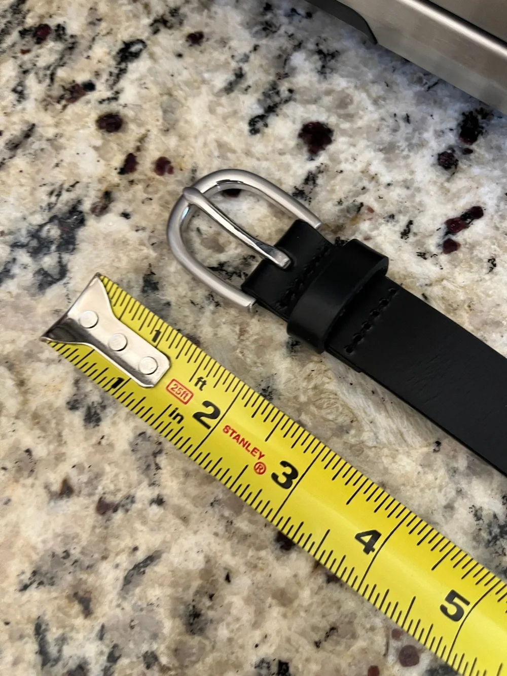 Land’s End Black XL Leather Belt